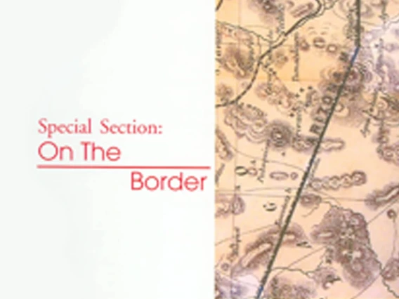 Cover Volume 4, Section of old map with the title On the Border in red